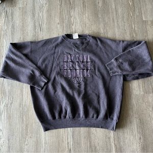 Vintage Daytona Beach Florida Men's Large Crewneck 90s Sweatshirt